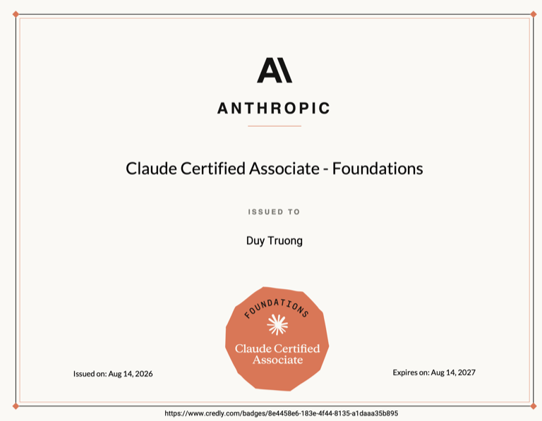 Claude Certified Associate - Foundations